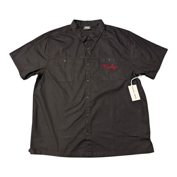 NASCAR Hurley Race Day Short Sleeve Button Down Woven Men's Size XL. - Picture 3 of 10